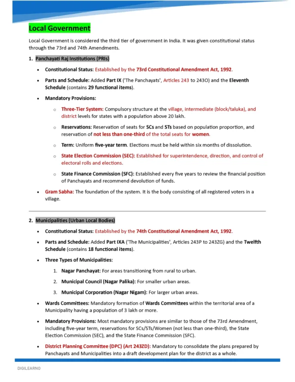 INDIAN POLITY- COMPREHENSIVE GUIDE 2026