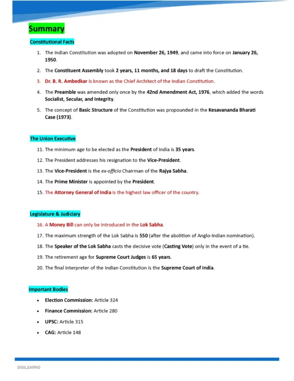 INDIAN POLITY- COMPREHENSIVE GUIDE 2026