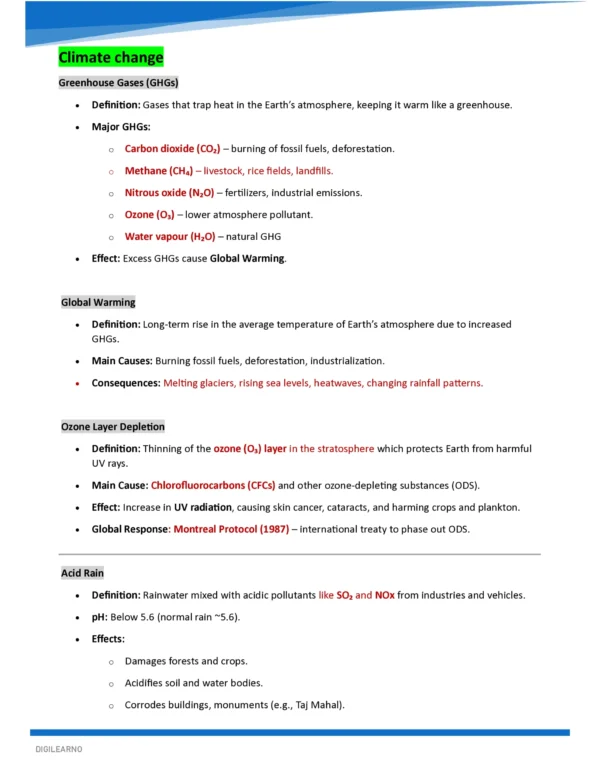 ENVIRONMENT & ECOLOGY- COMPREHENSIVE GUIDE 2026