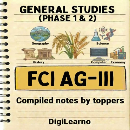 FCI AG-III (PHASE I & II) - GENERAL STUDIES - 08 E-Books