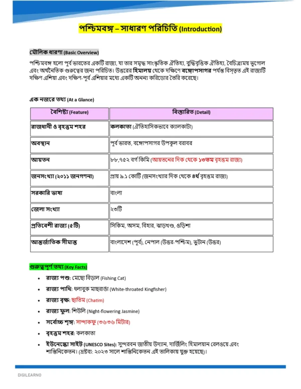 WBCS Prelims & Mains General Studies (বাংলা) | 12 E-Books | Latest Exam Edition