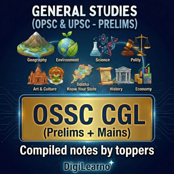 OSSC CGL BUNDLE -GENERAL STUDIES  (English)- 12 E-Books | Edition- 2026