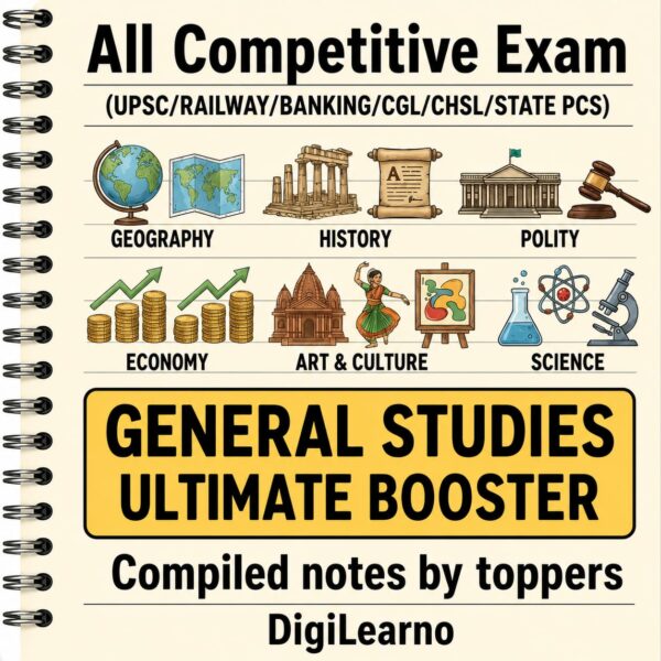 GENERAL STUDIES [Ultimate Booster] (English)- 12 E-Books | Edition- 2026