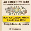 Monthly Current Affairs  (English) [January to May 2026]