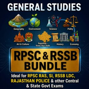 📌Rajasthan | RPSC RAS General Studies (English) | 12 E-Books | Latest Exam Edition