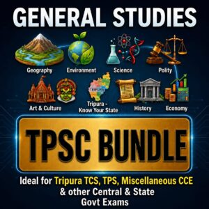 📌Tripura | TPSC CCE General Studies (English) | 12 E-Books | Tripura | Latest Exam Edition