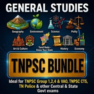 📌Tamil Nadu | TNPSC General Studies (English) | 12 E-Books